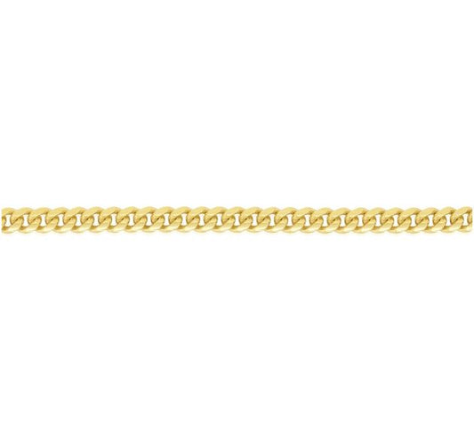 SOLID MIAMI CUBAN DIAMOND CUT CURB 2.8MM