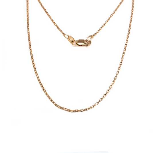 Diamond Cut Oval Belcher Chain-1.2mm - Paddington Jeweller - Ojco