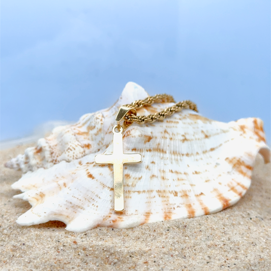 Rope & Cross Necklace