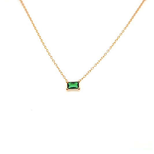 Emerald Zirconia Necklace
