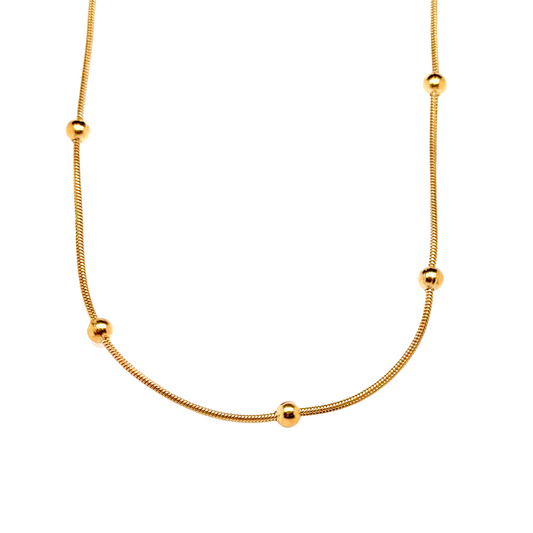Balls On Snake Necklaces