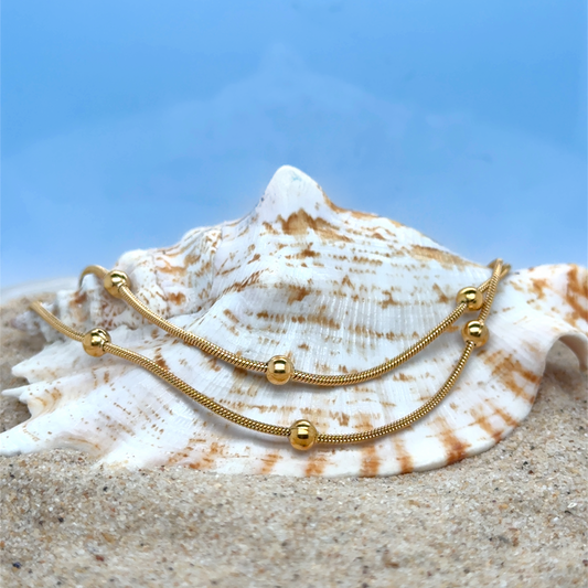 Balls On Snake Necklaces