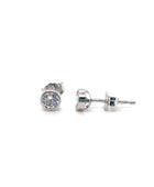 Cubic 6mm Bezel Set Stud Earrings 9kt Gold | Iluka Jewellery