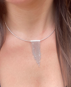 Geometric Tassel Bar Necklace