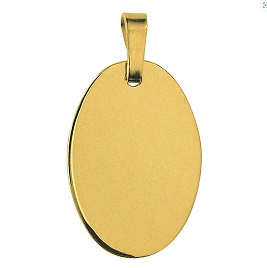 Oval Pendant For Engraving - 20x13mm