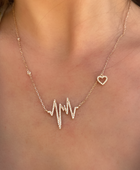 Heartbeat Silver Necklace