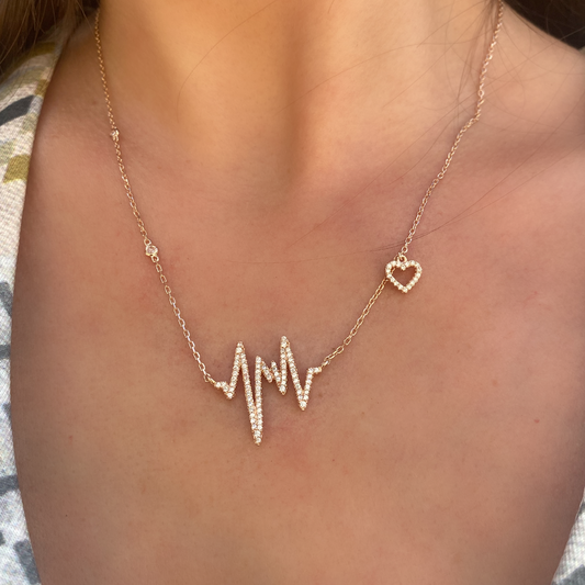 Heartbeat Silver Necklace