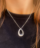 Lunar Cubic Silver Pendant