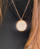 Mystic Rose Patterned Necklace