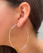 Shimmering Hoop Earrings