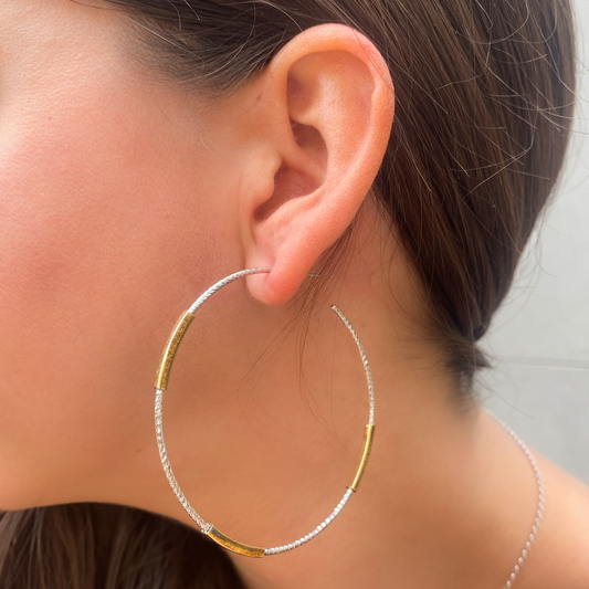 Shimmering Hoop Earrings