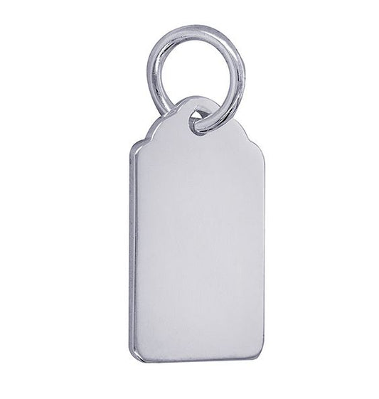 Tag-shaped Pendant For Engraving - 20x12mm