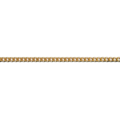 Bevelled Diamond Cut Curb Chain 2.1mm Gold | Iluka Jewellery