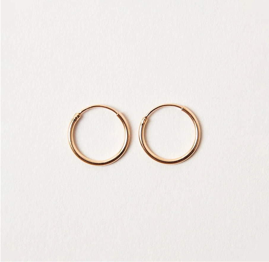 Hoops Gold Plated Sterling Silver