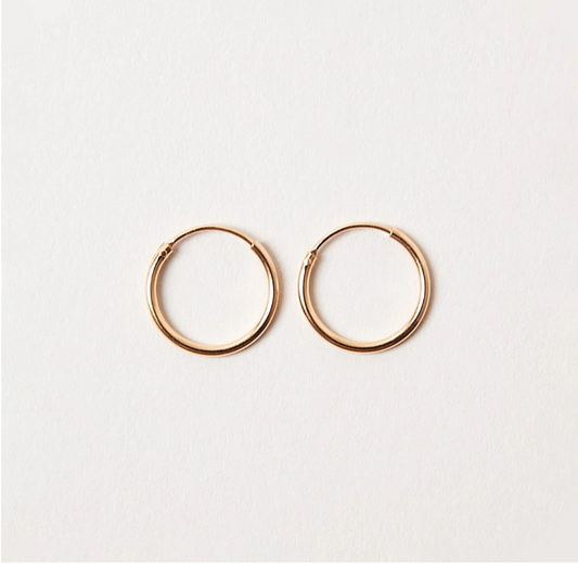 Hoops Gold Plated Sterling Silver