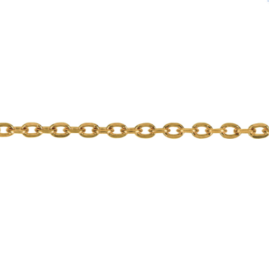 Diamond Cut Cable Chain 1.2mm Gold | Iluka Jewellery