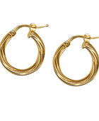 Italian Twist Hoop Gold | Iluka Jewellery