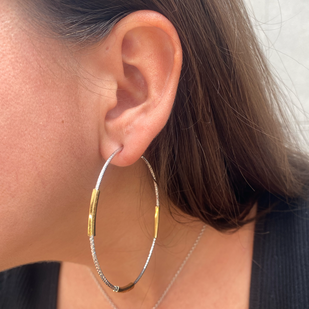 Shimmering Hoop Earrings