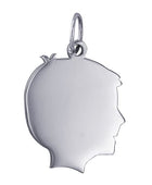 Boy-shaped Pendant For Engraving - 14x18mm