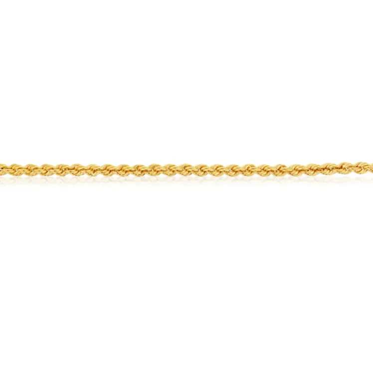 Hollow Rope Chain 3.4MM Gold | Iluka Jewellery