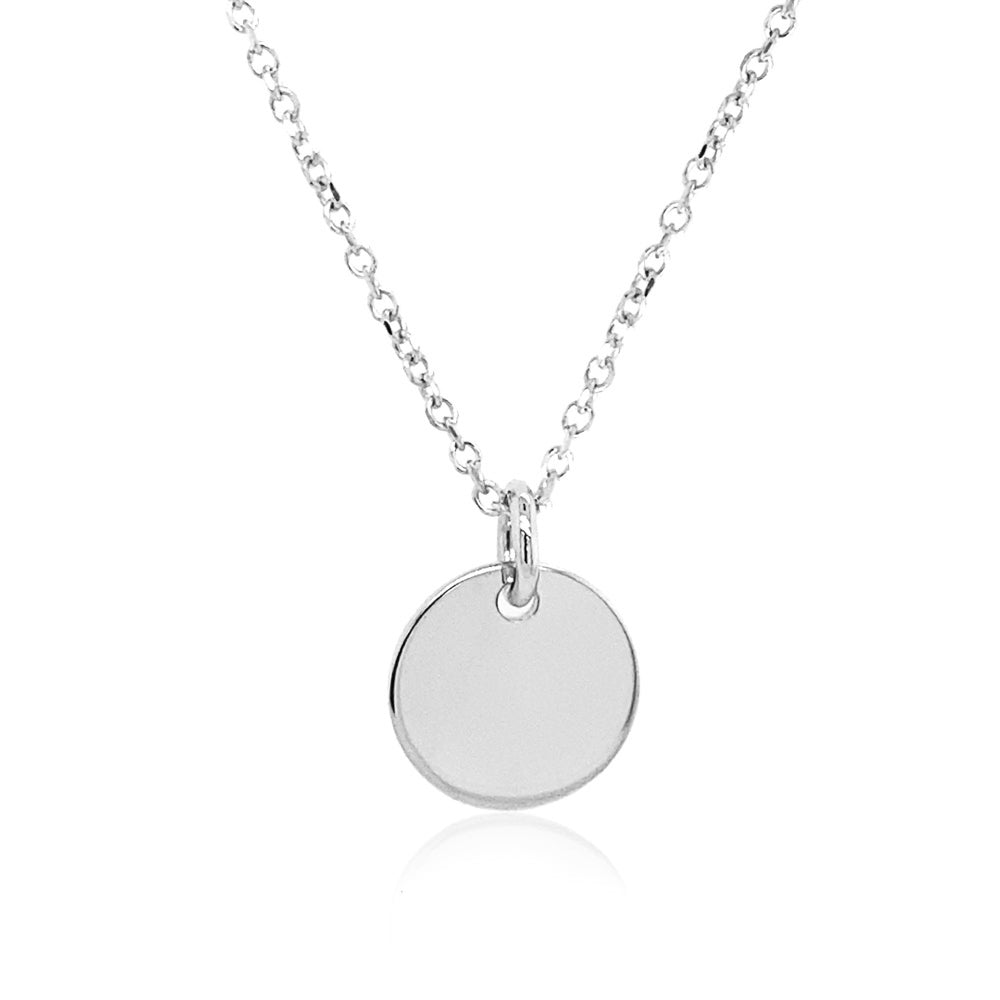 Moon Round Disc Pendant