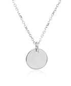 Moon Round Disc Pendant