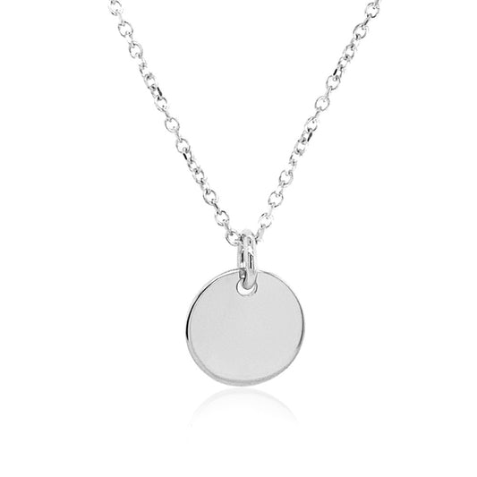 Moon Round Disc Pendant