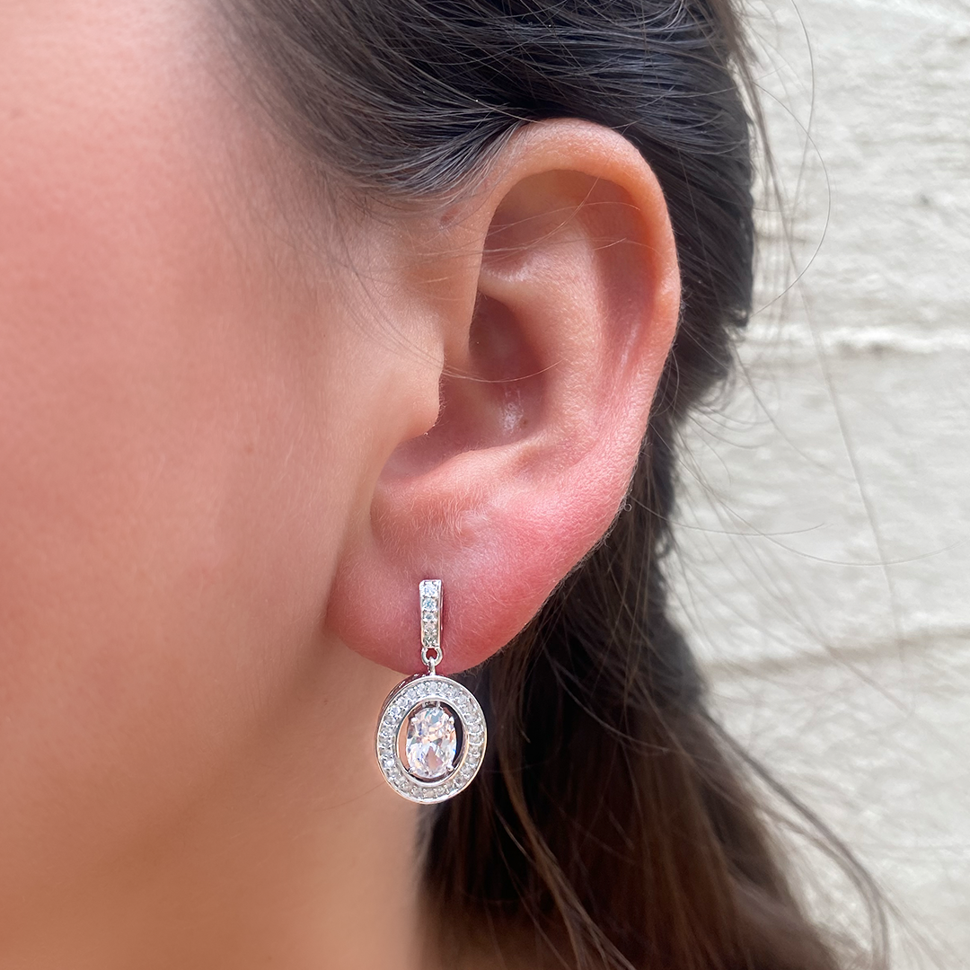 Sofia oval earrings