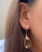 Tear Drop Hook Earrings