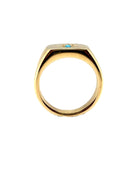 Star Ring with Turquoise Inlay Signet