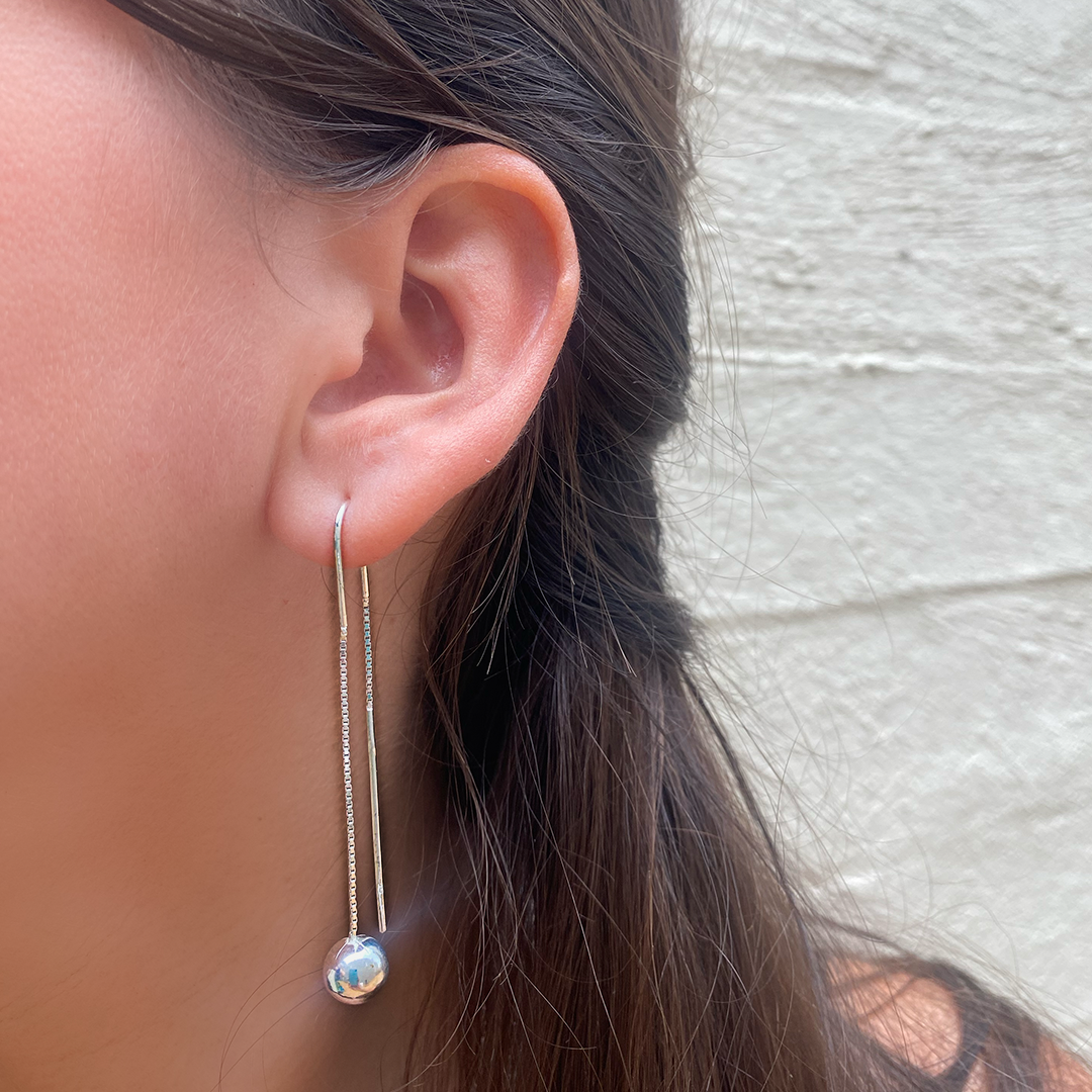 Drop Ball Earrings