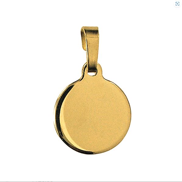 Round shaped Pendant For Engraving - 12mm