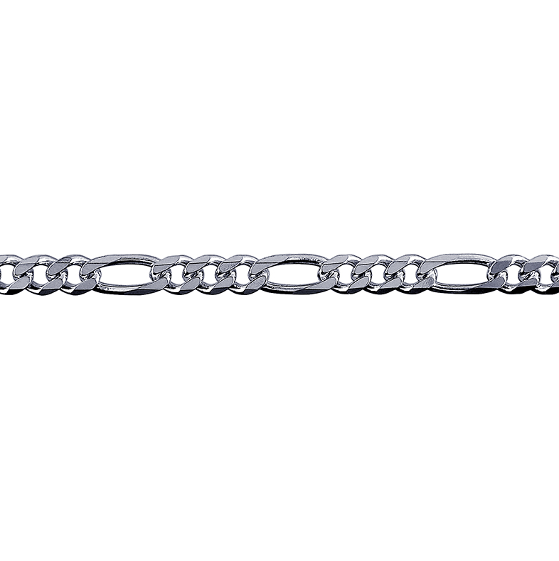 Bevelled Figaro Diamond Cut Chain