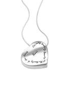 Lasting Beauty Rhythmic Heart Silver Pendant