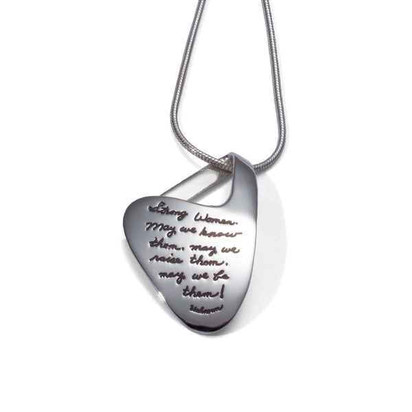 Strong Women Silver Pendant