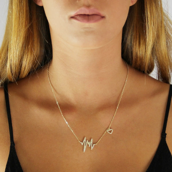 Heartbeat Silver Necklace | Iluka Jewellery