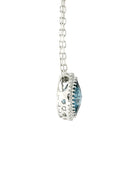 London Blue Topaz & Cubic Zirconia  Silver Pendant and Chain | Iluka Jewellery