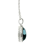 London Blue Topaz & Cubic Pendant and Chain | Iluka Jewellery