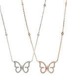 Cubic Butterfly Silver Necklace | Iluka Jewellery