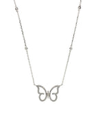 Cubic Butterfly Silver Necklace | Iluka Jewellery