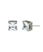 Cubic Zirconia Claw Silver Set Studs | Iluka Jewellery