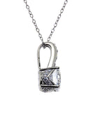 Cubic Zirconia Claw Silver Set Pendant | Iluka Jewellery