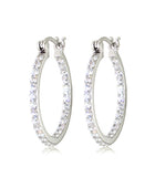 3ct Hoops Day & Night Sterling silver | Iluka Jewellery