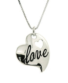 Hearth Love Silver Pendant and Chain| Iluka Jewellery