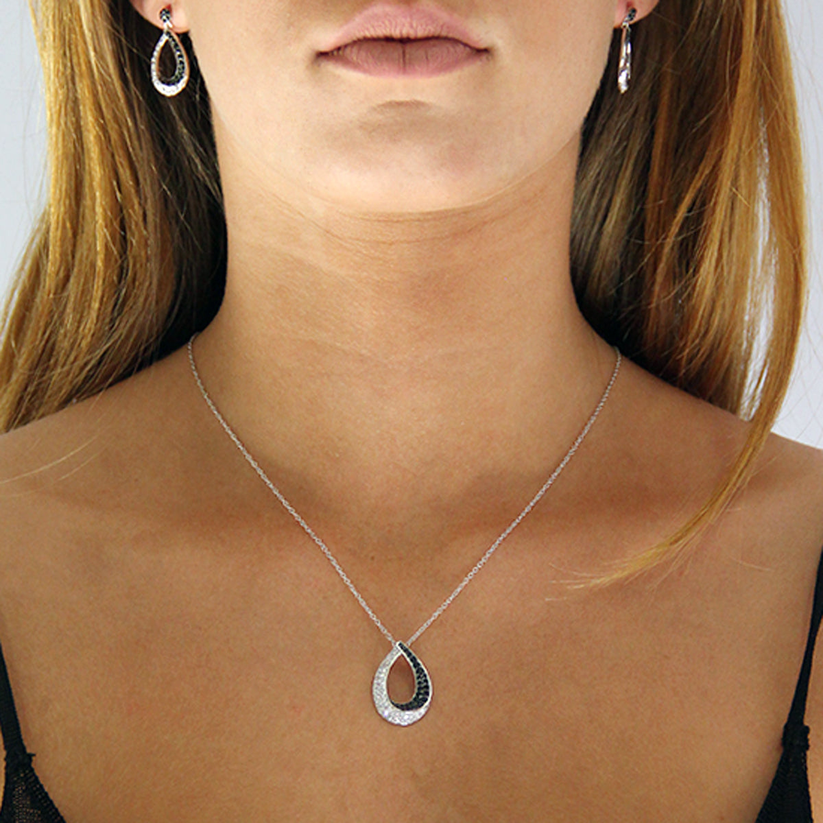 Lunar Cubic Silver Pendant | Iluka Jewellery