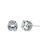 Cubic Zirconia Claw Silver Set Stud | Iluka Jewellery