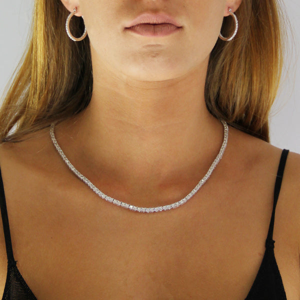 3ct Hoops Day & Night Sterling silver | Iluka Jewellery