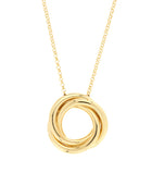 Triple Twist Silver Pendant and Chain | Iluka Jewellery