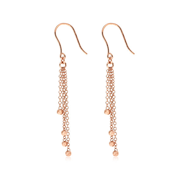 Multi Drop Sterling Plated Gold Silver Earrings | Iluka Jewellery