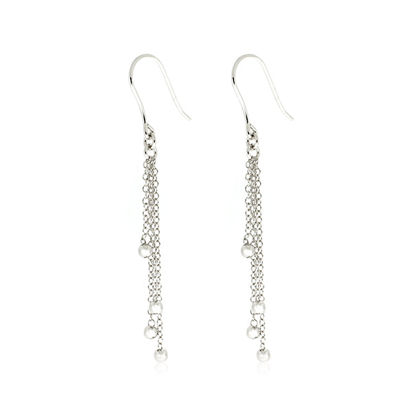 Multi Drop Sterling Plated Gold Silver Earrings | Iluka Jewellery